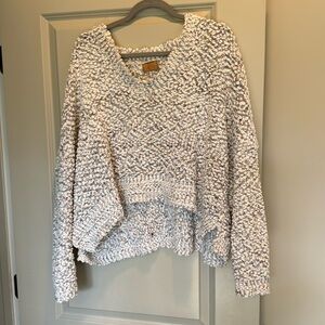 White with color mixed in sweater